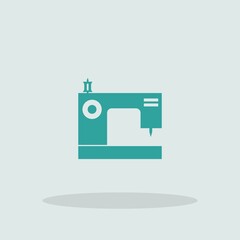 Sewing machine vector icon illustration sign