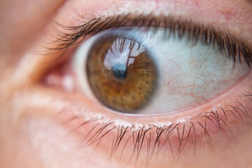 close up of eye