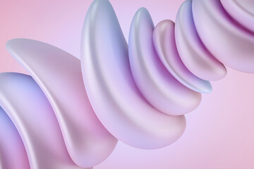 Abstract pink background with soft shapes