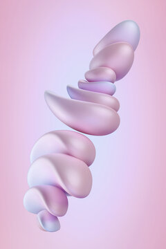 Abstract pink background with soft shapes