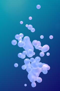 Abstract color background with soft shapes