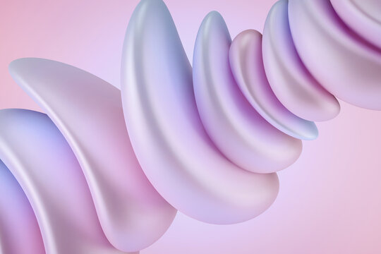 Abstract pink background with soft shapes