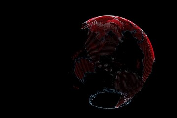 3D render of Earth planet 