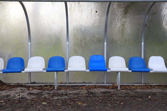 dugout at soccer field
