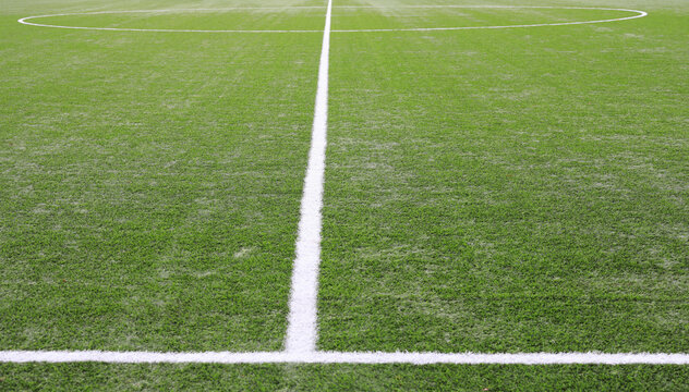 Fototapeta lines at soccer field