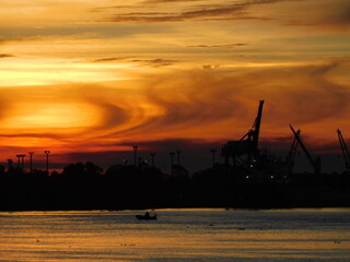 Fototapeta premium Atardecer, puesta del Sol