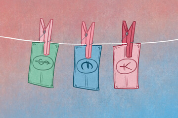 Currency exchange concept illustration