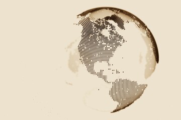 3D render of Earth planet 