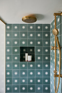 Star tiled bathroom