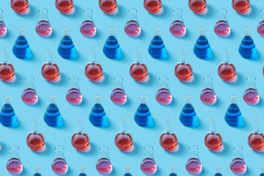 Pattern of different test tubes