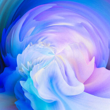 Circling 3D extruded abstract