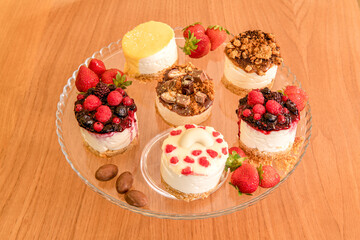 It is a small slice of cake for one person. They are baked in a mold just like cupcakes and muffins. Papers called capsules are placed in the mold.