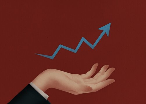 Growth chart in hand. Success is in your hands.