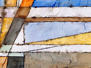 A detail from an Abstract Watercolour Painting