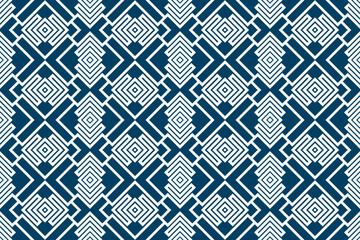 Geometric ethnic seamless pattern design. Aztec fabric carpet mandala ornament boho native chevron textile decoration wallpaper. Tribal turkey African Indian traditional vector background 