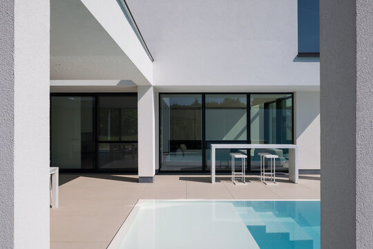 terrace and swimming pool