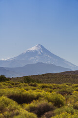 snowy volcano