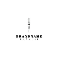 fishing float logo cartoon icon design template black isolated vector