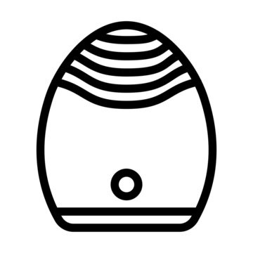 recommend clip art: face massager device line icon vector. face massager device sign. isolated contour symbol black illustration