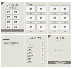 Simple Corporate Product Catalog Vintage design Template