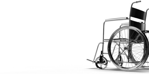 Wheelchair staircase bike accessibility object assistance therapy injury physical mobility body human for hospital clinic laboratory support accident health care patient.3d render