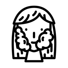 cream face treatment line icon vector. cream face treatment sign. isolated contour symbol black illustration