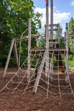 Climbing frame on a playground