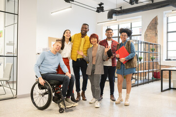 Group Photo At Office