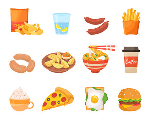 Set of food