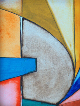 A detail from an abstract watercolor painting.