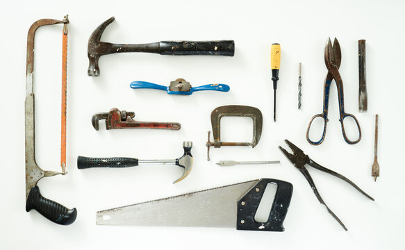 Overhead View of DIY Tools 
