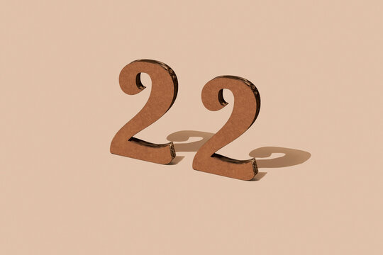 three-dimensional number 22