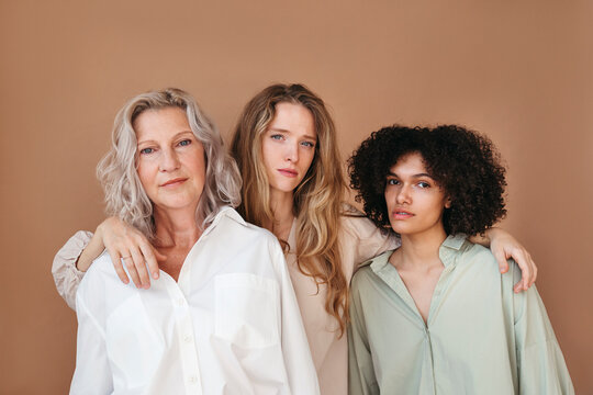 Portrait of women of different ages and races.