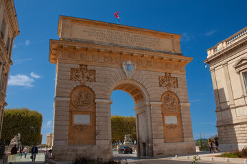 Fototapeta na wymiar City of Montpellier south of France