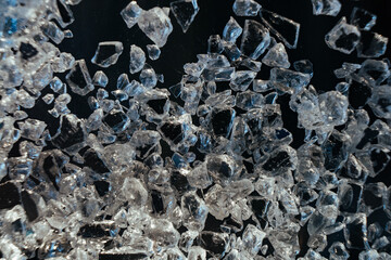 Crystal fragments.
