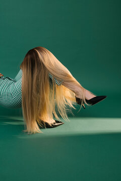 blonde wig