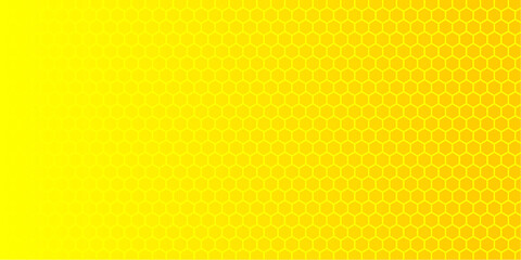 Yellow Hexagonal Honeycomb Background