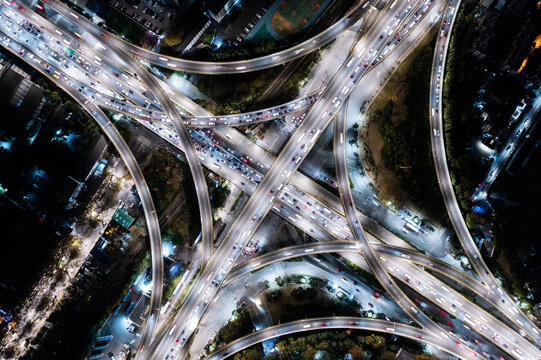 city traffic at night