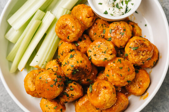 Buffalo Chicken Meatballs Platter