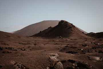 Volcanic landscape in Lanzarote