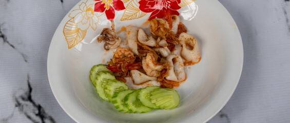 Thai Food Mixed Rice and Soup Dishes