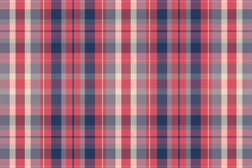 Seamless tartan plaid pattern background with vintage color. Vector illustration.