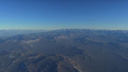 distant alien planet desert landscape environment 3d render