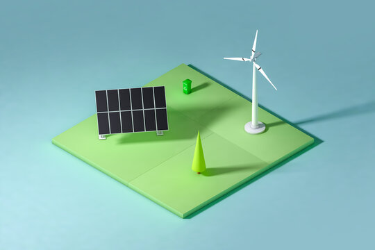 Renewable energies in a green environment