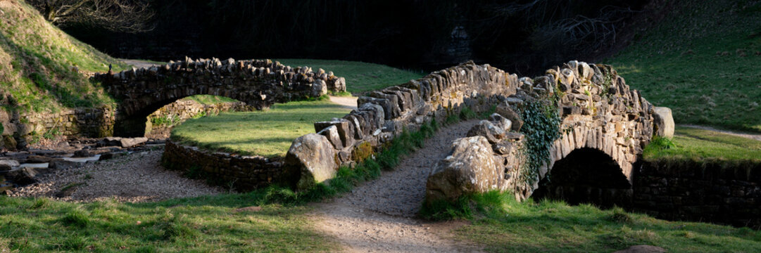 Seven Bridges Valley Studley Royal Deer Park Yorkshire