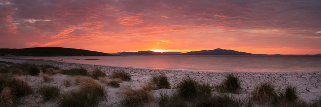 Isle Of Berneray East Beach Sunrise Outer Hebrides Scotland