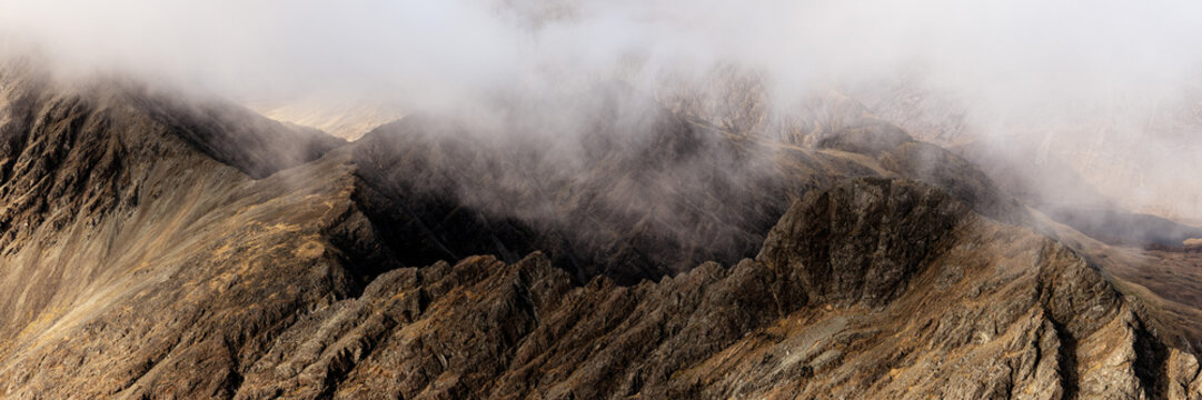 Black Cuillin Ridge Mountain Range Isle Of Skye