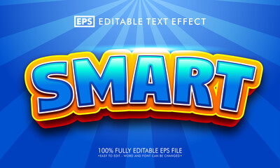 Smart 3d editable text effect