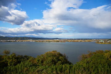 展望台からの東郷湖