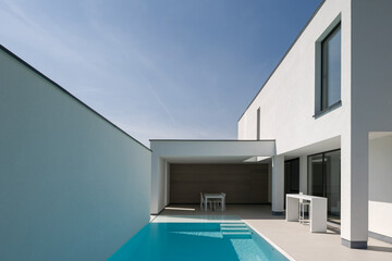 summer house and swimming pool